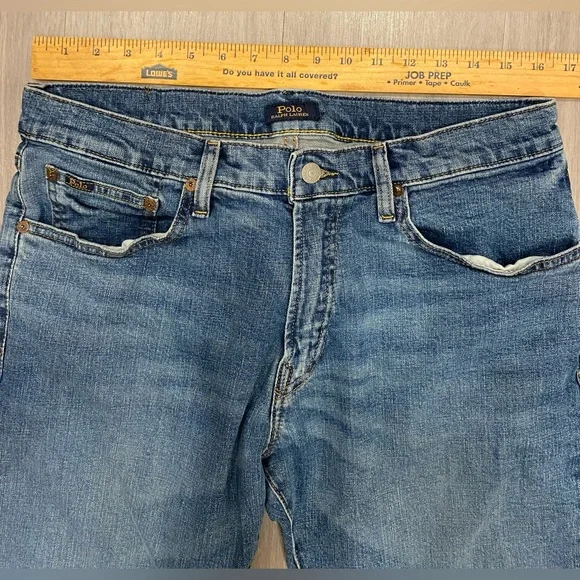 Polo Ralph Lauren Jeans Men's 33x30 Hampton Relaxed Straight Denim Blue $200